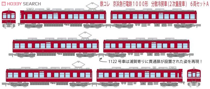 The Railway Collection Keihin Electric Express Railway Type 1000 Distributed Air-conditioned Car (2nd Mass Production Car) (6-Car Set A) (Model Train) Other picture1