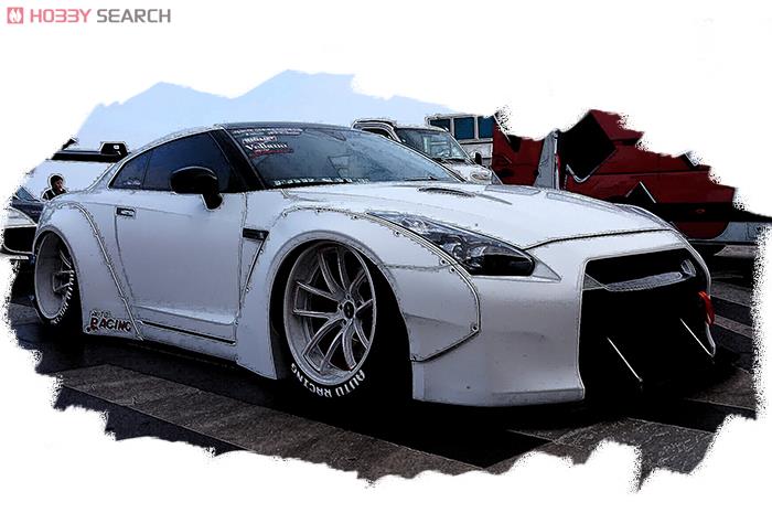 LB★WORKS R35 GT-R  / FORGIAT 20in. Wheel ホワイト (ミニカー) その他の画像1