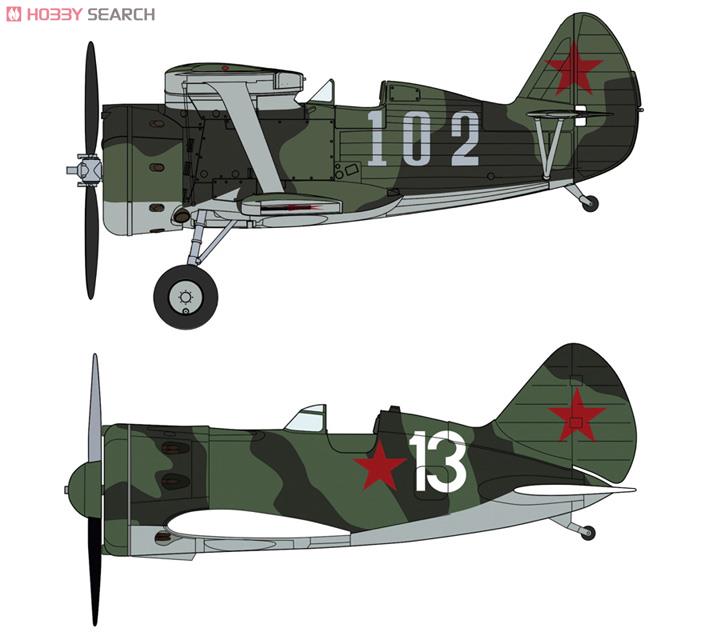 Polikarpov I-153 & I-16 `Soviet Air Force` (2 set) (Plastic model) Other picture1