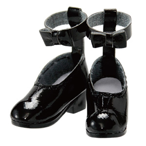 PNM Ankh Ribbon Strap Shoes (Black) (Fashion Doll)