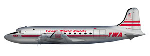 DC-4 `トランス・ワールド航空` (完成品飛行機)