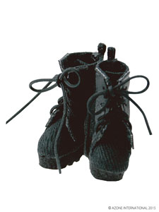 Picco D Military Combat Boots (Black) (Fashion Doll)