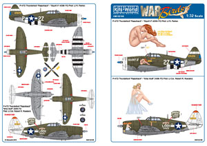 1/32 P-47D Thunderbolt Razorback `Squirt II`/`Miss Mutt` (Decal)