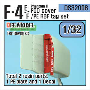 F-4E/F ファントム II 異物混入防止カバー + RBF タグセット (レベル 1/32用) (プラモデル)