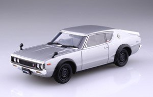 KPGC110 ケンメリスカイラインHT 2000GT-R(シルバーメタリック) (ミニカー)