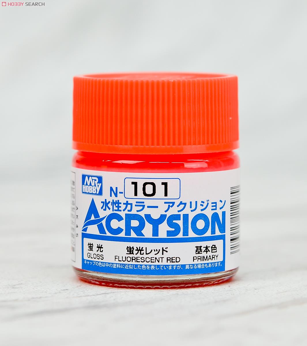 N-101 蛍光レッド 10ml (蛍光) (アクリジョン) (塗料) 商品画像1