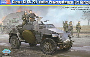 ドイツ Sd.Kfz.221 軽装甲車(第3シリーズ) (プラモデル)