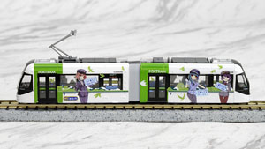 鉄道コレクション 富山ライトレール TLR0604 (鉄道むすめラッピング・C) (黄緑) (鉄道模型)