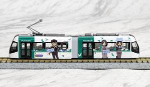 鉄道コレクション 富山ライトレール TLR0605 (鉄道むすめラッピング・D) (緑) (鉄道模型)