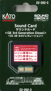 Unitrack Sound Card GE 3rd Generation Diesel Locomotive [for Sound Box] (Model Train)
