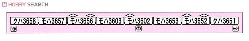 京成 3600形 新塗装・マーク付 (8両セット) (鉄道模型) 解説1