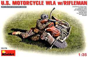 アメリカ軍バイクWLAライフルマン付 (プラモデル)