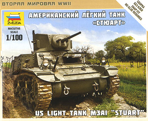 US Light Tank M3 A1 Stuart (Plastic model)