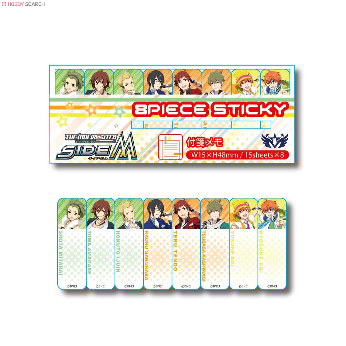 8Pふせん THE IDOLM＠STER SideM/集合1 (キャラクターグッズ) 商品画像1