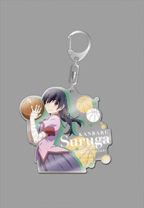Monogatari Series Second Season Big Acrylic Key Ring Kanbaru Suruga Animation ver. (Anime Toy)
