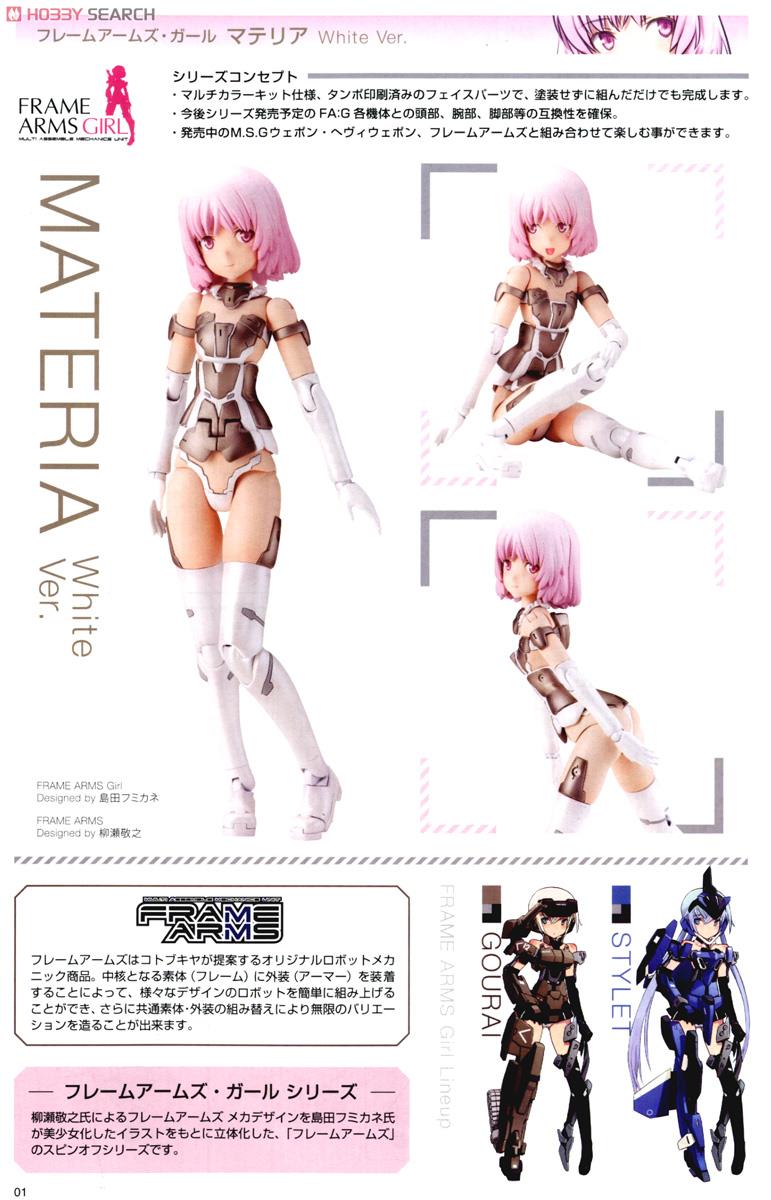 Frame Arms Girl Materia White Ver. (Plastic model) About item1