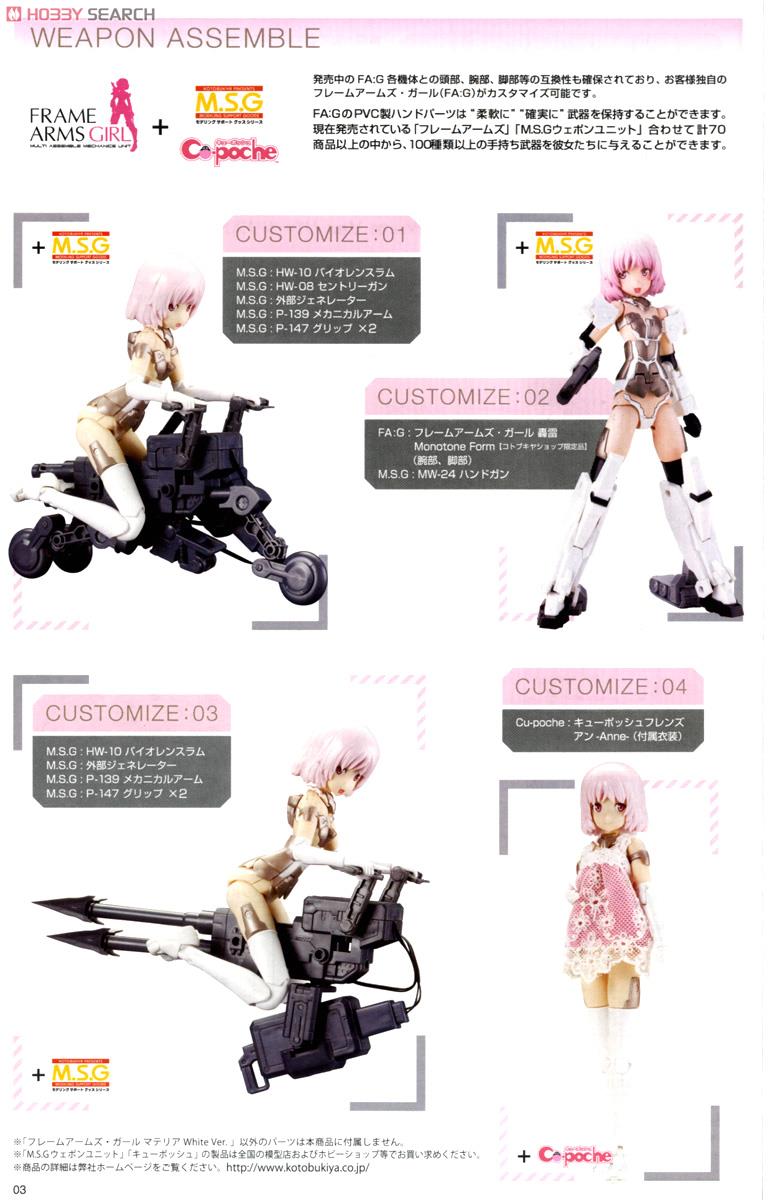 Frame Arms Girl Materia White Ver. (Plastic model) About item2
