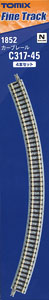 Fine Track Curved Tracks C317-45 (F) (Set of 4) (Model Train)