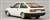 トヨタ カローラ レビン スポーツカスタム仕様 ホワイト×カーボン 1983年 井桁スポークホイール装着 (ミニカー) 商品画像2