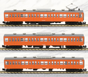 (Z) J.N.R. Series 103 Orange Chuo Line Type Additional Three Car Set (Add-On 3-Car Set) (Model Train)