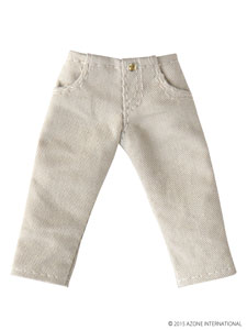Cropped Pants (Beige) (Fashion Doll)