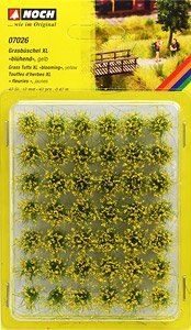 07026 (HO) 黄色い花 (大) (Grass Tufts XL Blooming, Yellow) (12mm, 42個入) (鉄道模型)