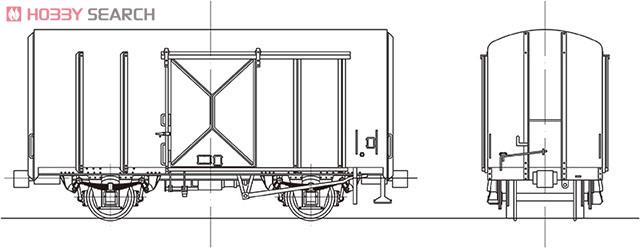 16番 国鉄 テム300形 鉄製有蓋車 (組立キット) (鉄道模型) その他の画像1