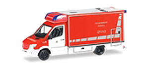 (HO) メルセデスベンツ スプリンター Fahrtec レスキュー車 `Feuerwehr Essen` (鉄道模型)