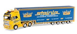 (HO) ボルボ FH Gl.XL セミトレーラー `Steinle` (鉄道模型)