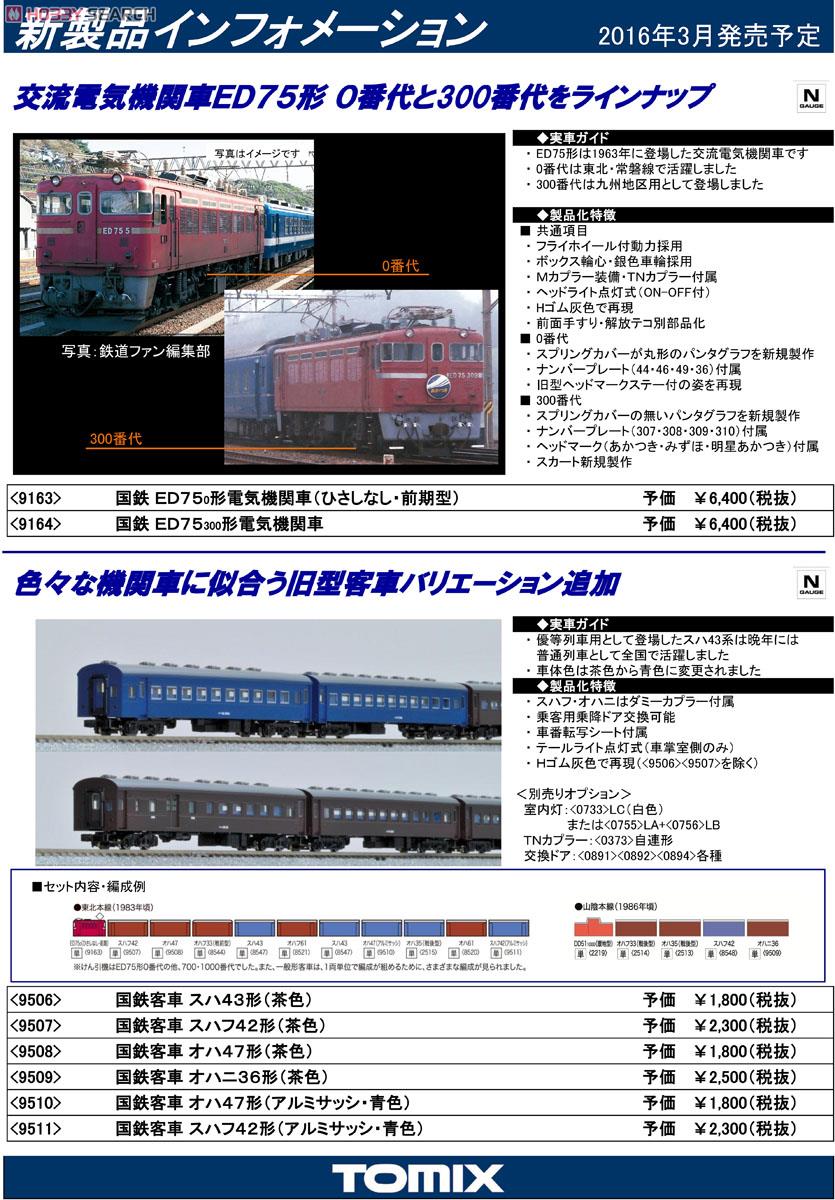 国鉄 ED75-0形 電気機関車 (ひさしなし・前期型) (鉄道模型) 解説1