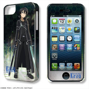 デザジャケット 「ソードアート・オンライン」 iPhone 5/5sケース&保護シート デザイン1 (キリト) 黒の剣士Ver. (キャラクターグッズ)