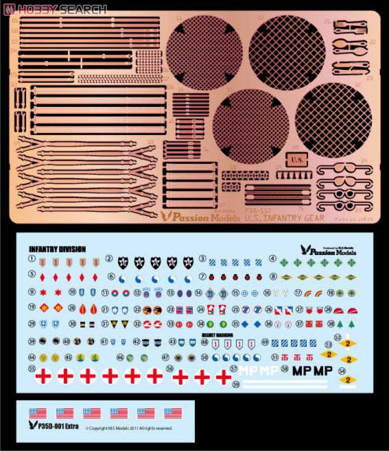 WWII U.S. Infantry Gear & Decal Set (Plastic model) Item picture1