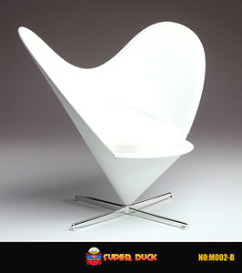 Super Duck 1/6 Chair White (Fashion Doll)