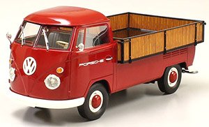 VW Pick up Holzpritsche `Porsche` (Red) (Diecast Car)