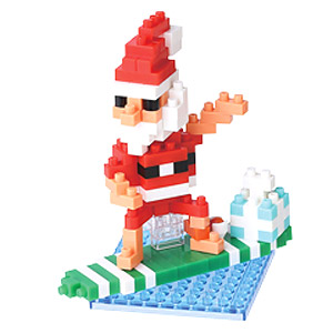 nanoblock surfing Santa Claus (Block Toy)
