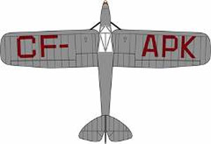 DH Puss Moth CF-APK Bert Hinkler (Pre-built Aircraft)