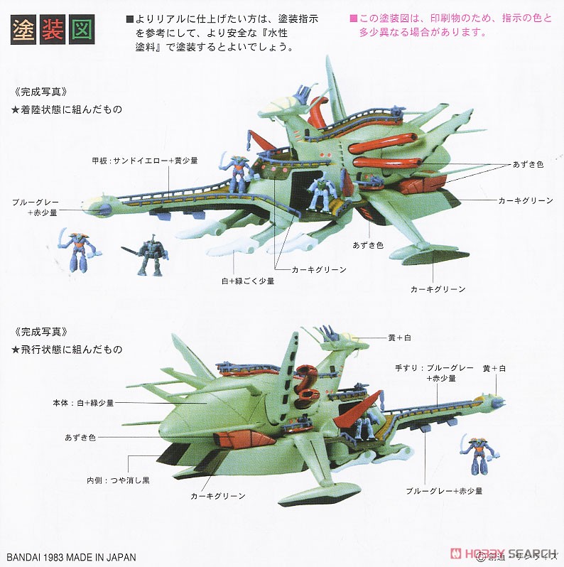 キャプテン ニー ギブン オーラシップ ゼラーナ プラモデル 塗装1