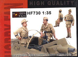 Sd.Kfz.233 Afrikakorps Crew (2 Figures) (Plastic model)