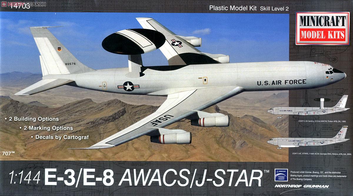 アメリカ空軍 E-3/E-8 AWACS/ジョイントスターズ (プラモデル) パッケージ1