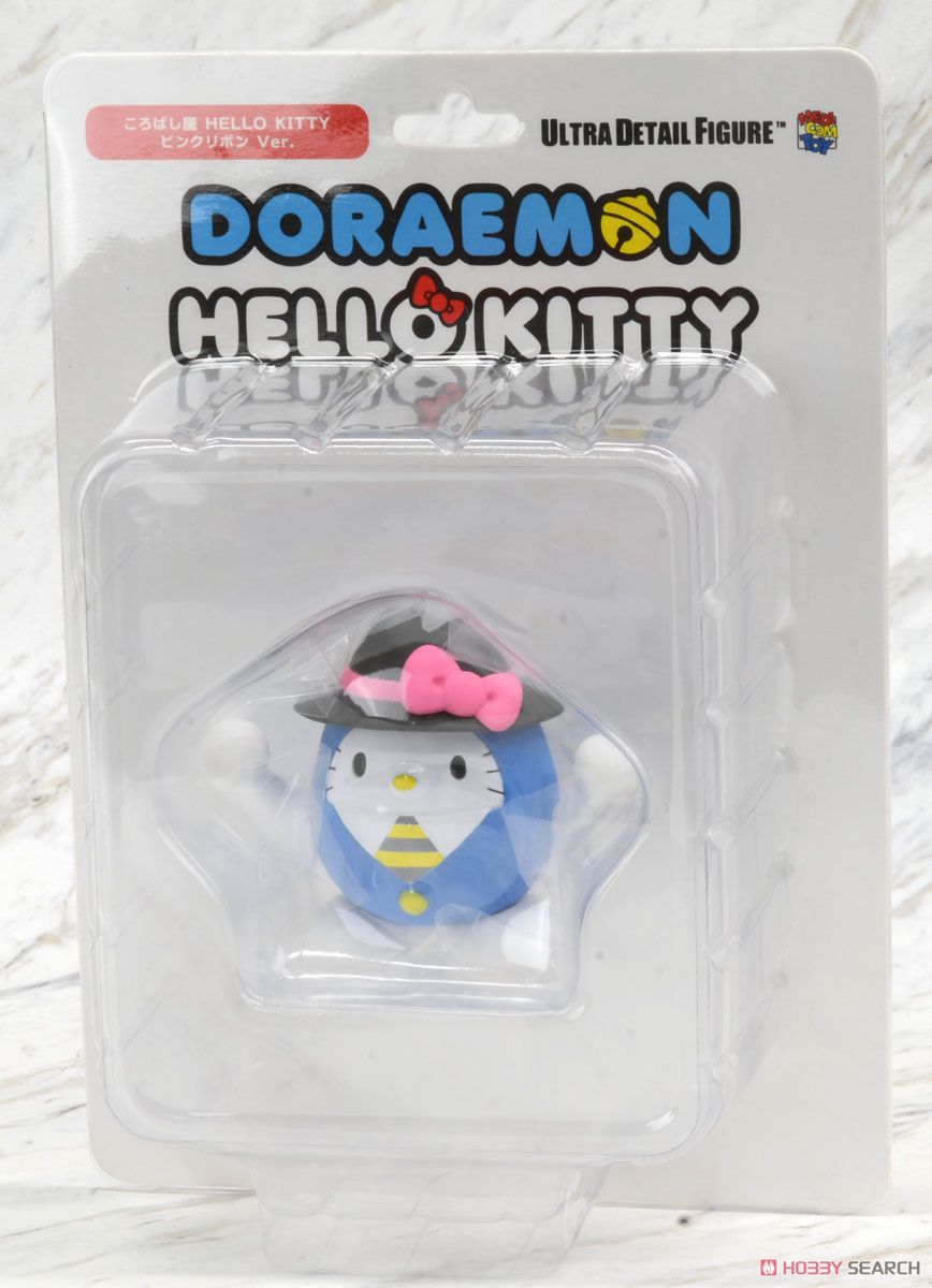UDF No.272 Doraemon Meets Hello Kitty Korobashiya Hello Kitty 2 (Pink Ribbon) (Completed) Package1