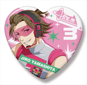 アイドルマスター SideM ハート缶バッジ 山下次郎 (キャラクターグッズ)