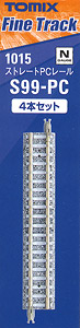 Fine Track Straight PC Tracks S99-PC (F) (Set of 4) (Model Train)