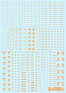 1/144 RB02 Caution Decal One Color Orange (Material)