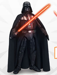 Star Wars The Force Awakens - Thinkway Toys Smart Figure: Darth Vader (Completed)