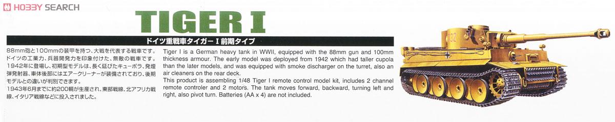 ドイツ重戦車タイガーI 前期タイプ (ラジコン) 解説1