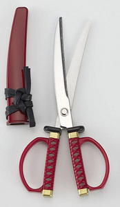 Japanese Sword Scissors Red (Hobby Tool)