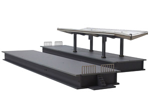 1/80(HO) Island Platform Basic Kit (Unassembled Kit) (Model Train)