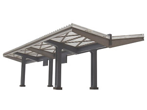 16番(HO) ホーム用屋根キット (組み立てキット) (鉄道模型)