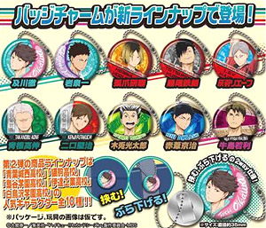 Haikyu!! Character Badge Metal Charm 2 (Set of 10) (Shokugan)