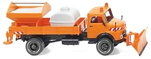 (HO) メルセデス・ベンツ LAK フラットベッド ダンプ 除雪車 (鉄道模型)